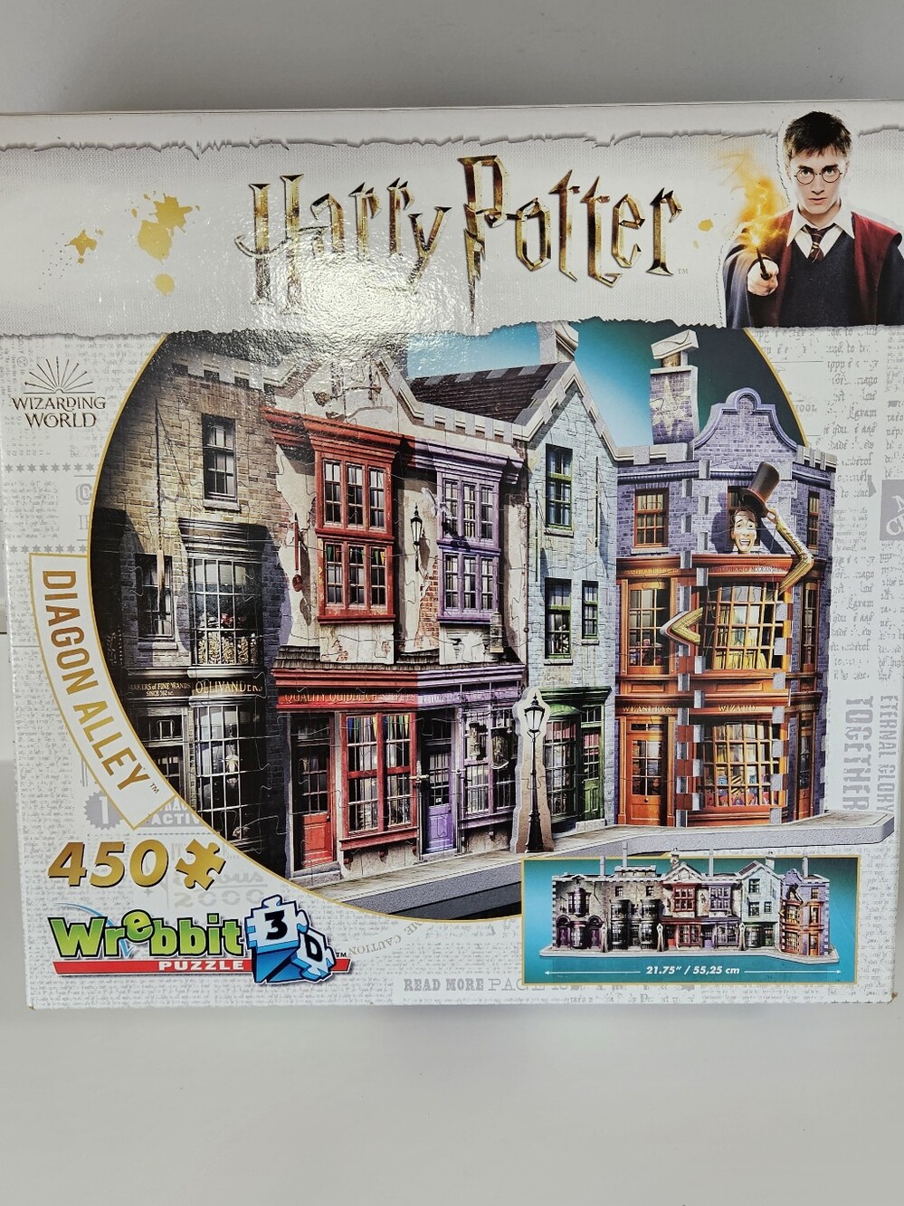 Harry Potter Wizarding World Wrebbit 3D Jigsaw Puzzle Diagon Alley 450 Piece